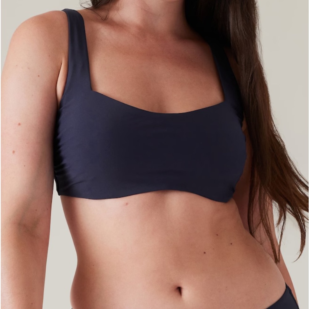 Athleta Square Neck Bra cup Bikini Top NWT